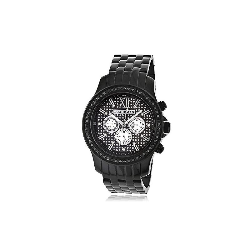 Black Diamond Watches By LUXURMAN 2.25Ct