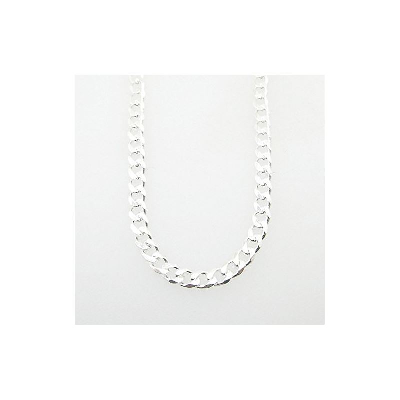 Silver Curb link chain Necklace BDC67 79534 1