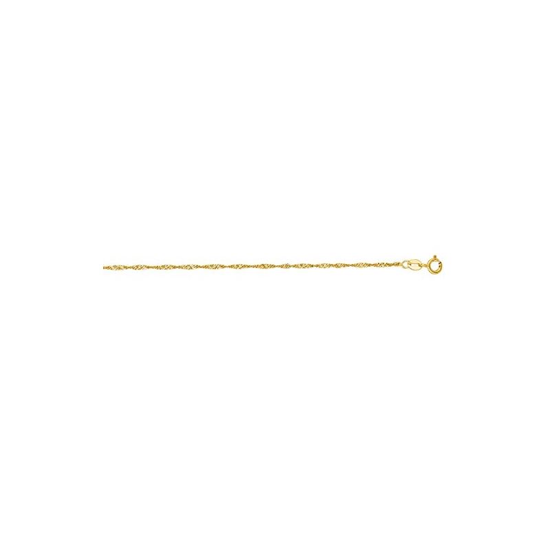 "10K Yellow Gold Singapore Chain 9"" inche 61661 1