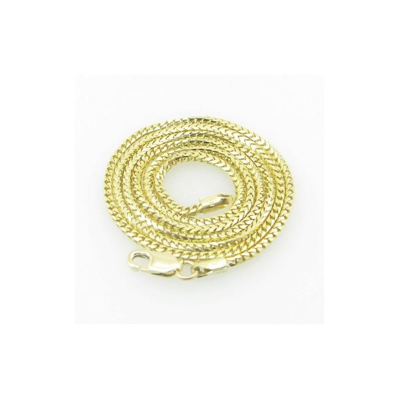 Mens Yellow-Gold Franco Link Chain Lengt 79213 1