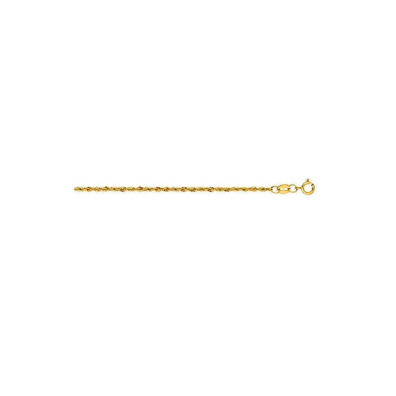 "14K Yellow Gold Light Rope Chain 16"" inc 69427 1