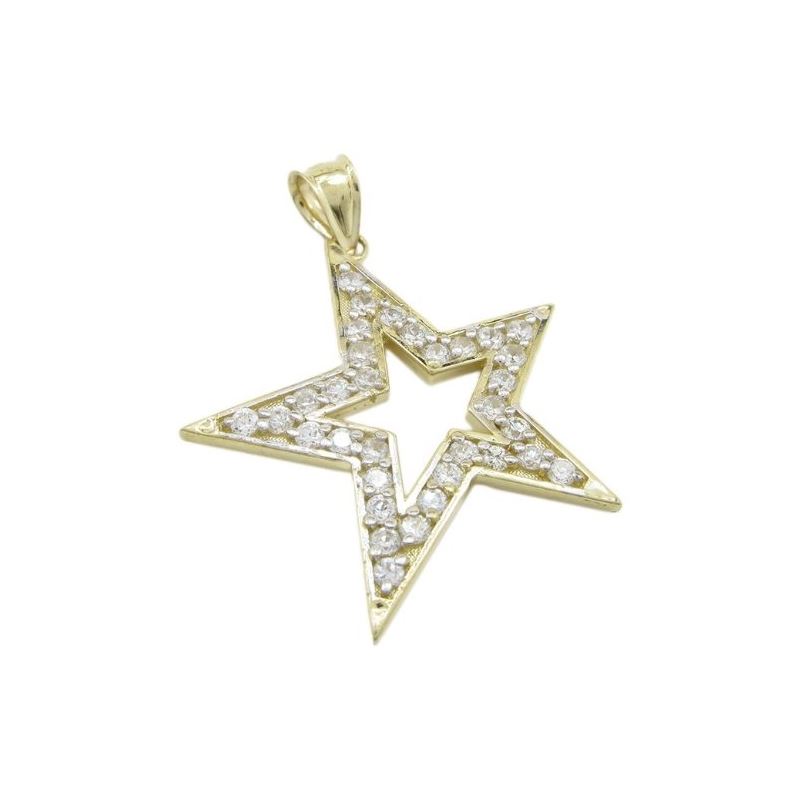 Mens 10k Yellow gold Outer star of david 77829 1