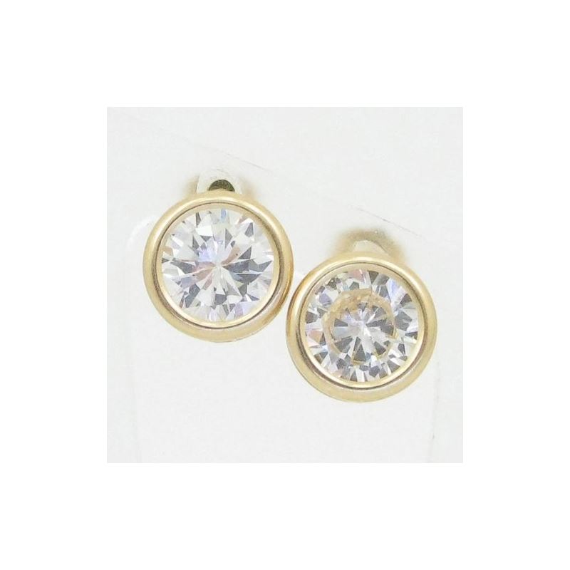 Unisex 14K solid gold earrings fancy stu 81903 1