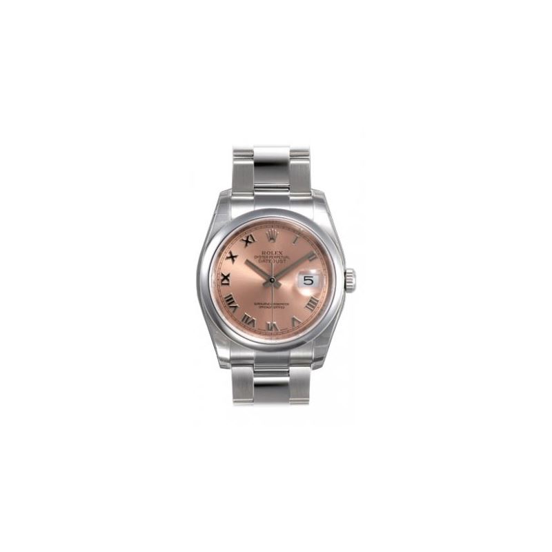 Rolex Datejust Pink Roman Dial Oyster Br 53781 1
