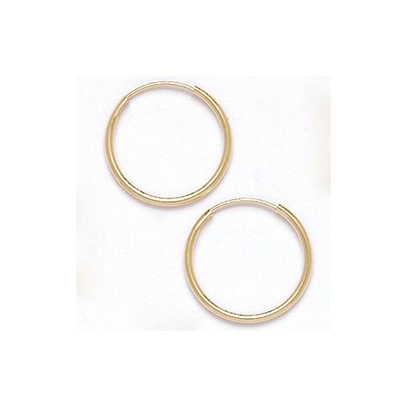 14K Gold Hoop Earrings HE10 69037 1