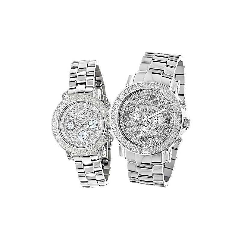 Matching His and Hers Oversized Diamond  90772 1