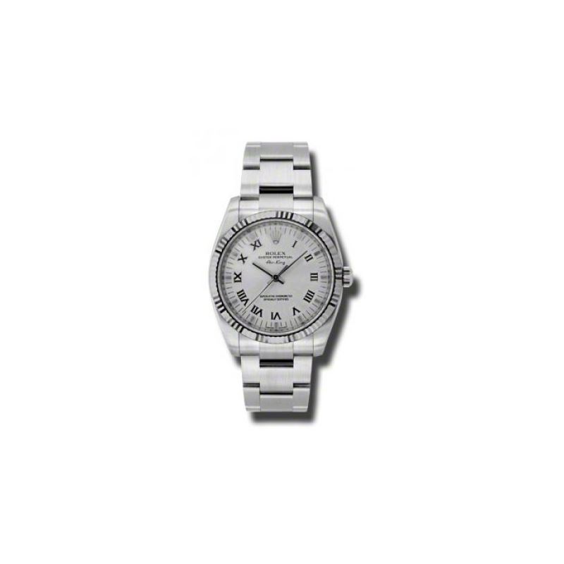 Rolex Watches  AirKing White Gold Fluted 54043 1