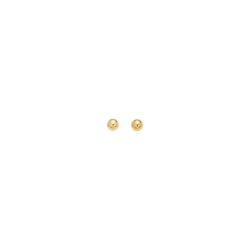 14kt Yellow Gold 4.0mm Shiny Ball Post E 70867 1