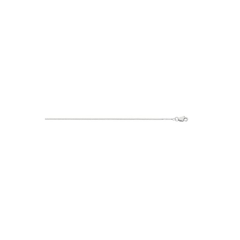10K 16 inch long White Gold 0.8mm wide S 58938 1