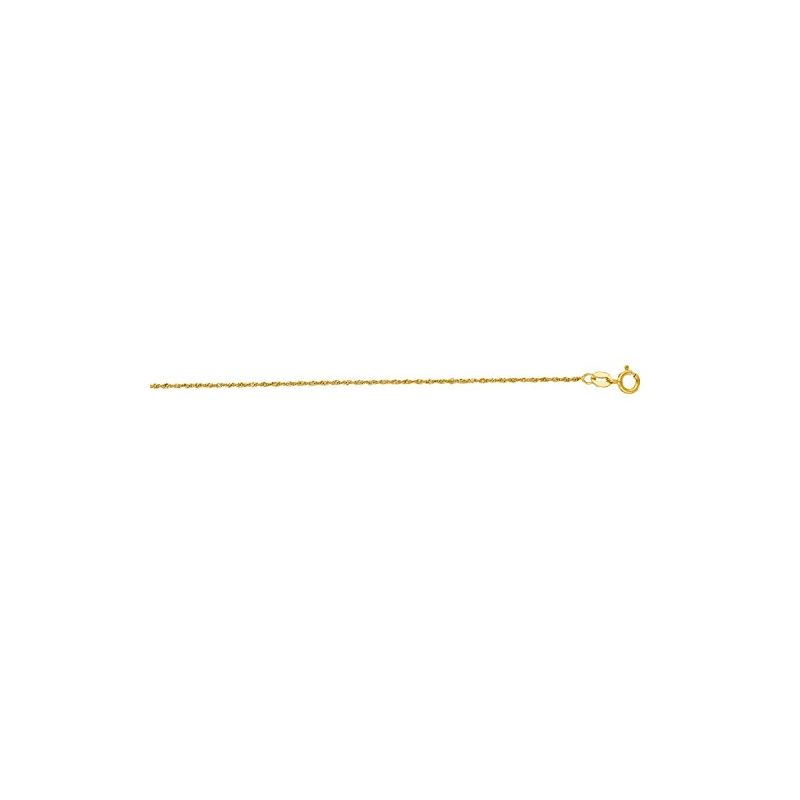 "10K Yellow Gold Singapore Chain 20"" inch 61645 1