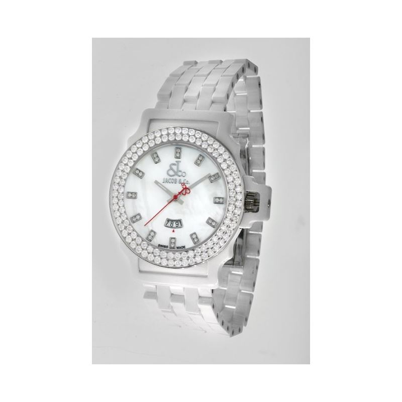 Jacob  Co Ceramic Unisex Diamond Watch J 54247 1