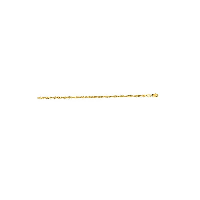 "10K Yellow Gold Singapore Chain 16"" inch 61636 1