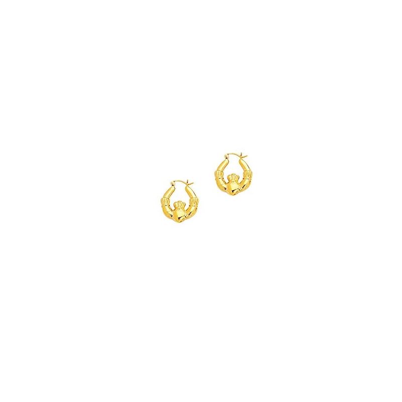 14K Yellow Gold Ladies Hoop Earrings S77 69203 1
