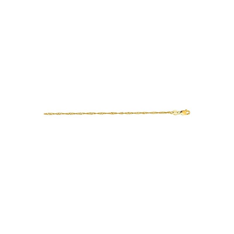 "14K Yellow Gold Singapore Chain 20"" inch 70056 1