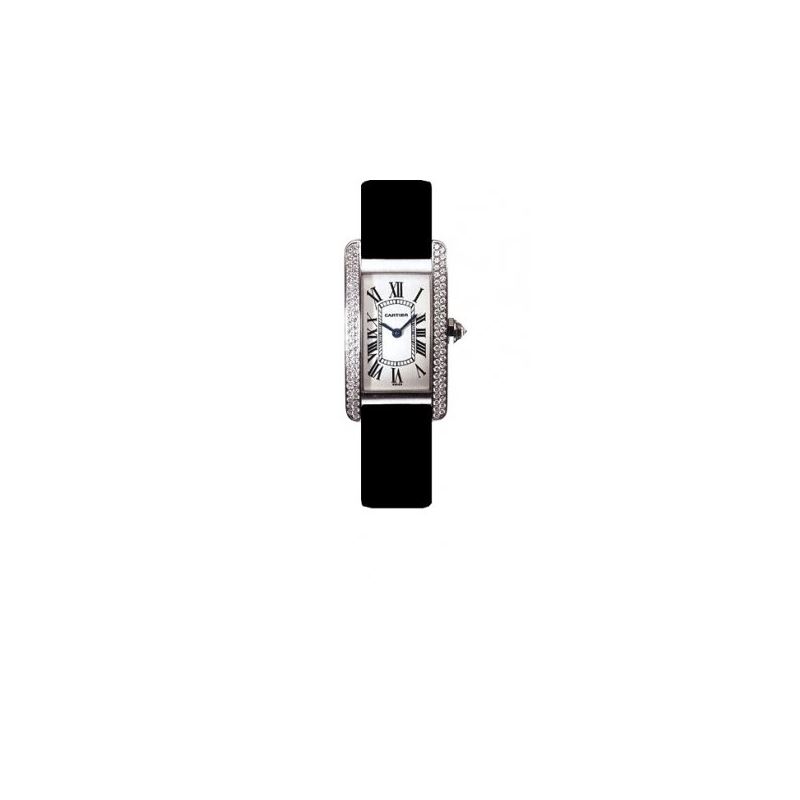 Cartier Tank American 18kt White Gold Di 54316 1