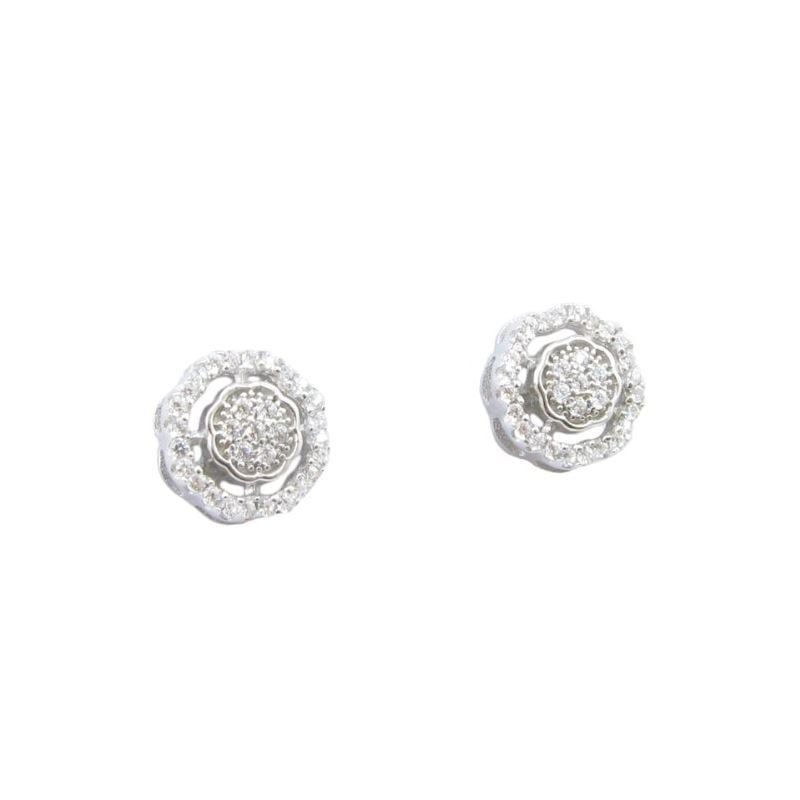 Womens .925 sterling silver White flower 83348 1