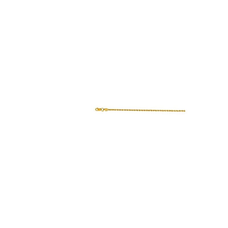 "14K Yellow Gold Solid Rope Chain 30"" inc 70427 1