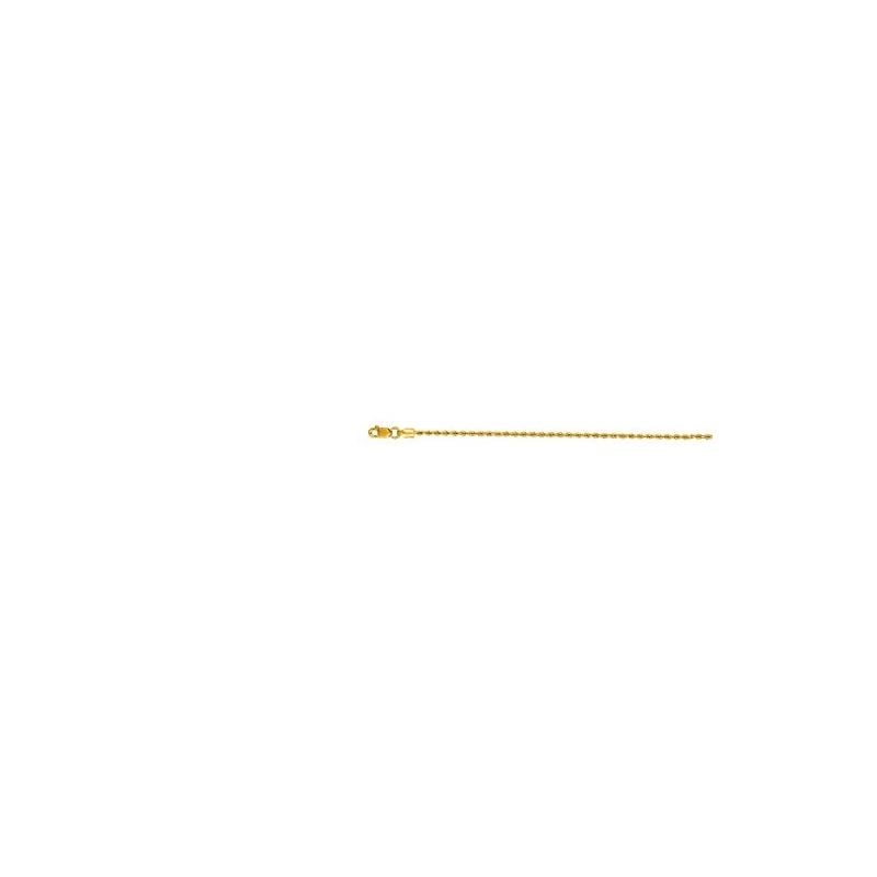 "14K Yellow Gold Solid Rope Chain 16"" inc 70404 1