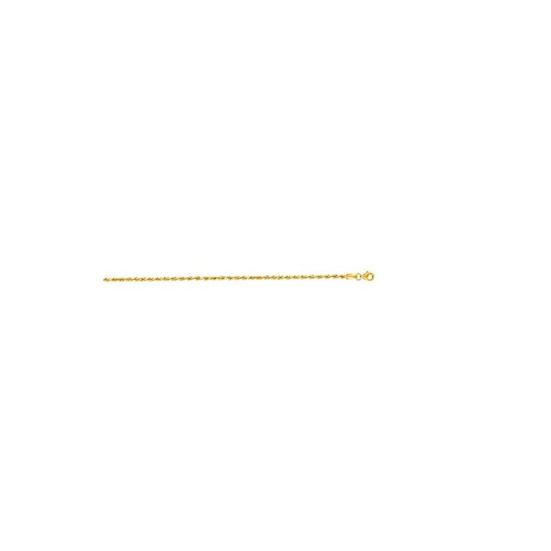 14K Yellow Gold Solid Diamond Cut Rope C 70174 1