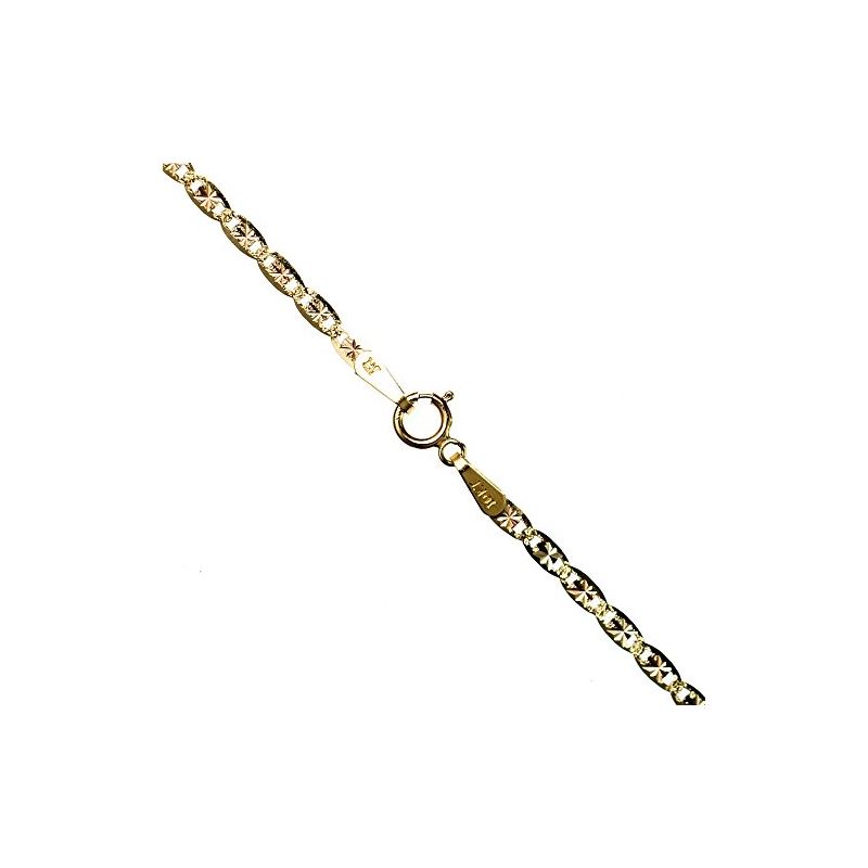 10K 3 TONE Gold VALENTINE Chain - 20 Inc 59574 1