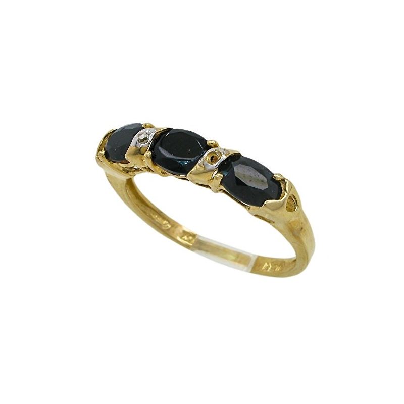 10K Yellow Gold womens gemstone ring ASV 63079 1