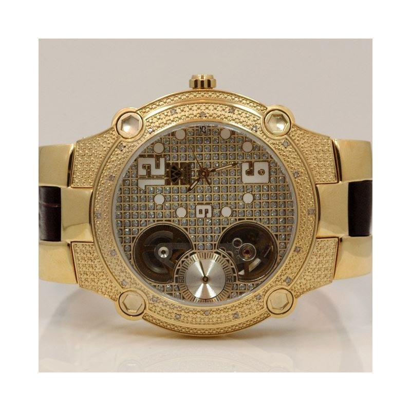 Aqua Master Mens Automatic Diamond Watch 49223 1