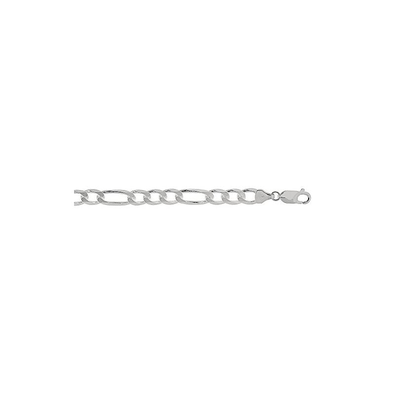 Sterling Silver 7.0 mm Wide Figaro Chain 80590 1