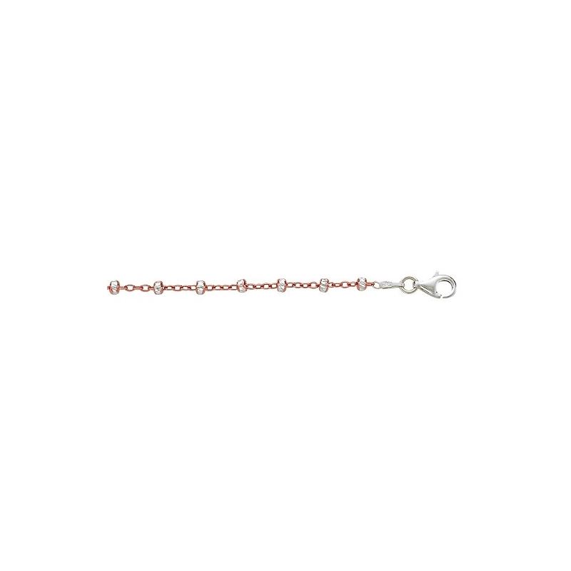 Silver with Rhodium Rose Finish Cable Ty 79927 1