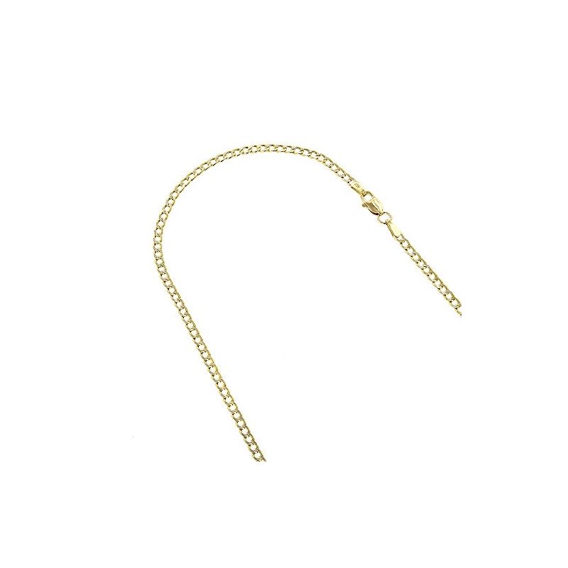 "10K Yellow Gold 4mm wide 24"" long diamon 60227 1