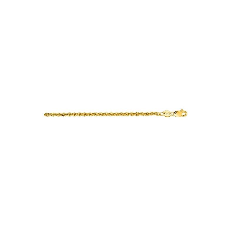 "14K Yellow Gold Light Rope Chain 16"" inc 69428 1