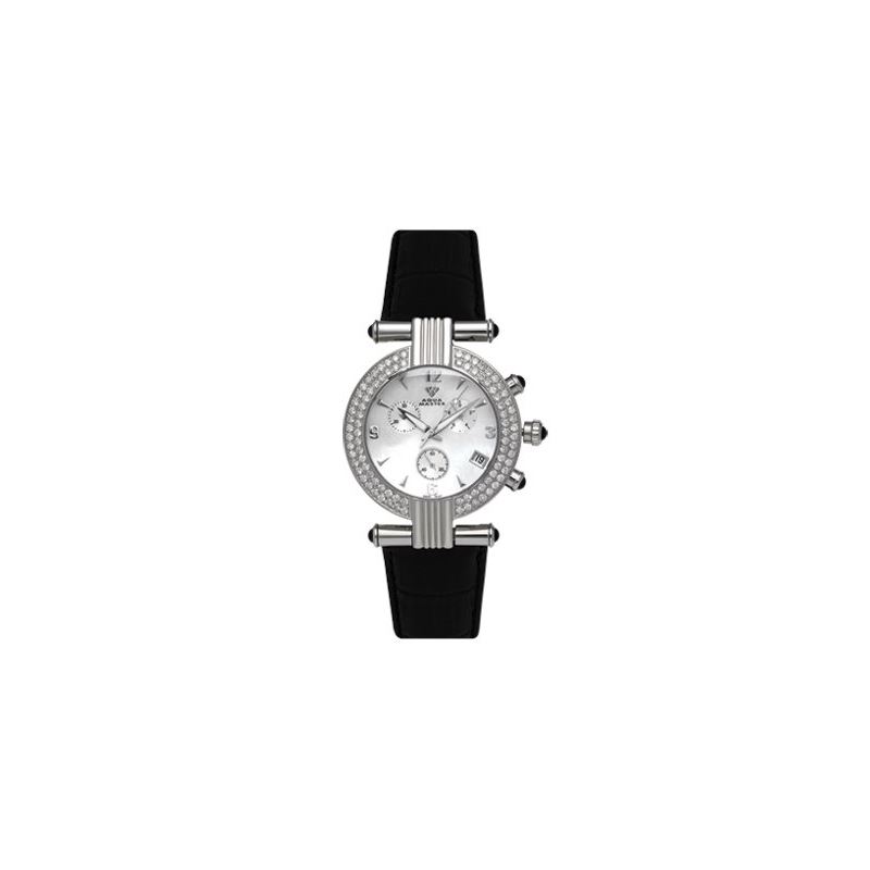 Men's Two- Row Big Diamond Watch, 3.25 Ctw-