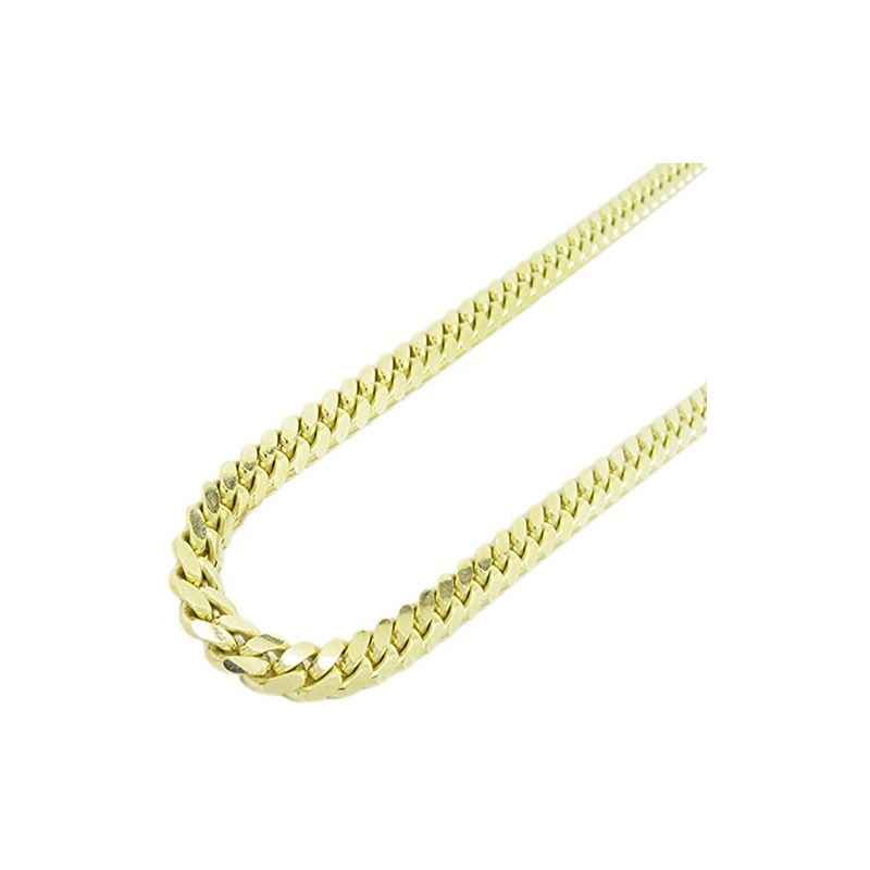 Mens 10k Yellow Gold miami link chain 24 77762 1