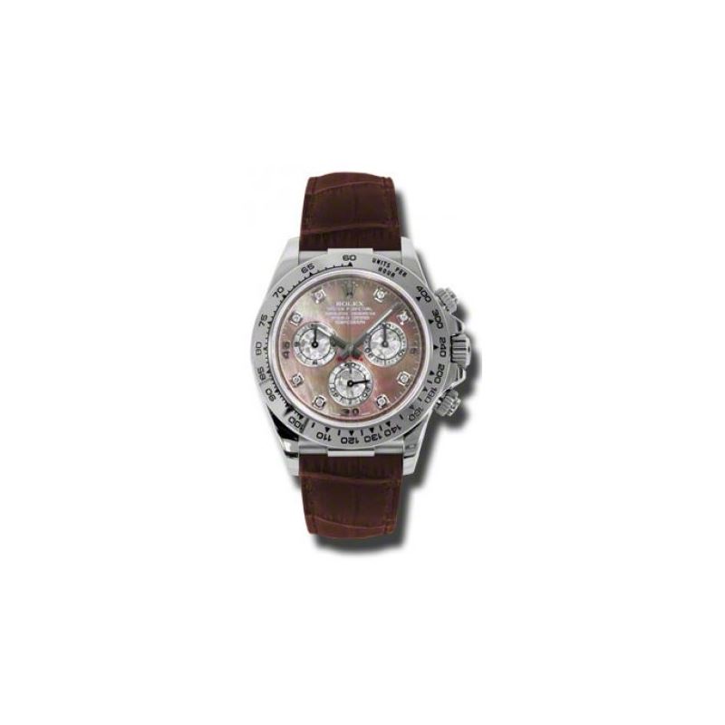 Rolex Watches  Daytona White Gold  Leath 54148 1