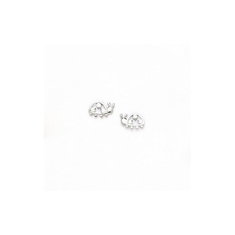 14K White Gold star oval drop shap with  66175 1