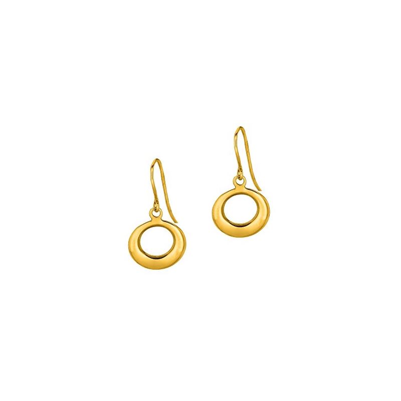 14K Yellow Gold Shiny Graduated Open Cir 69954 1