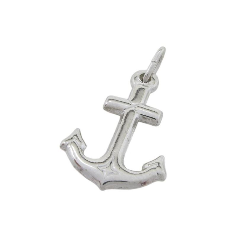 Anchor silver pendant SB56 30mm tall and 87633 1