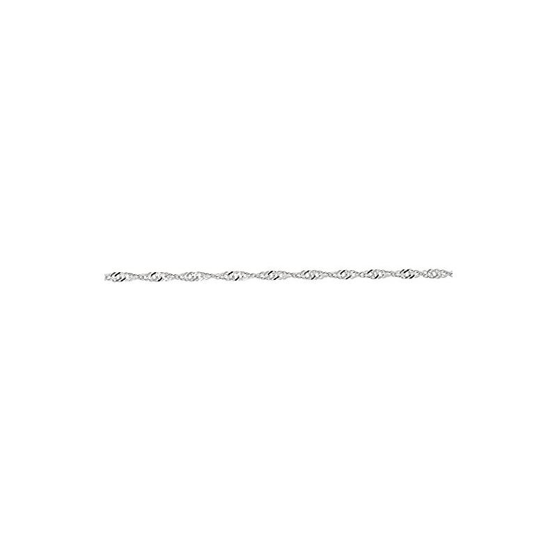 Sterling Silver 2.8 mm Wide Rhodium Plat 88318 1