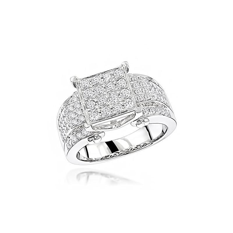 Designer Engagement 14K Natural 1.2 Ctw Diamond Ri