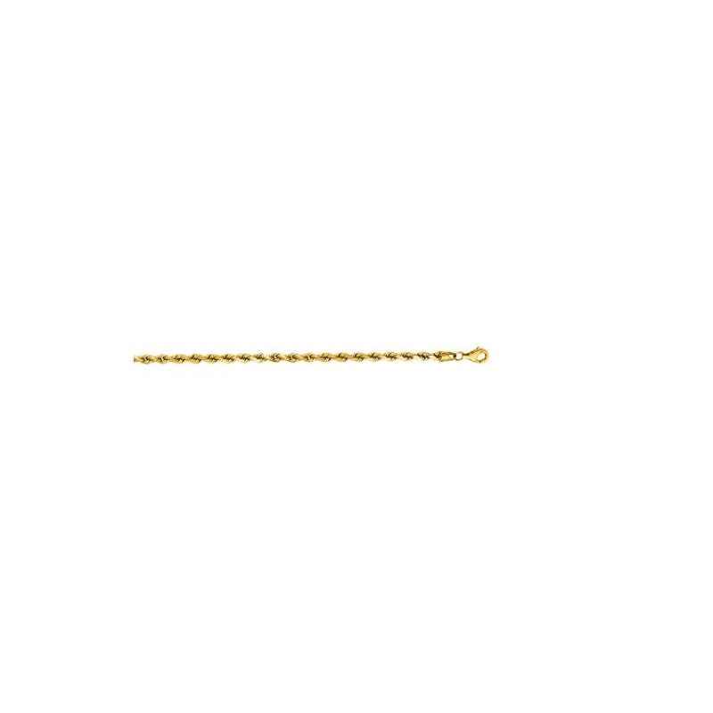 14K Yellow Gold Solid Diamond Cut Rope C 70179 1