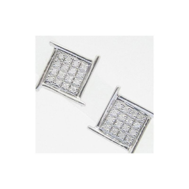 Mens 925 Sterling Silver Earrings Stud H 78434 1