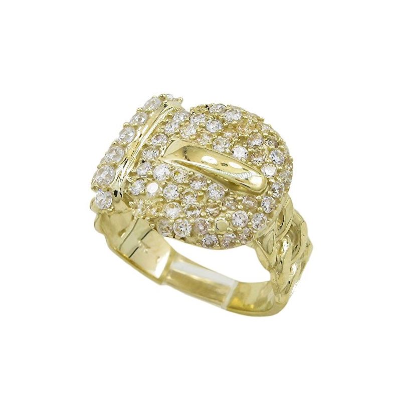 10K Yellow Gold womens designer lace rin 63035 1