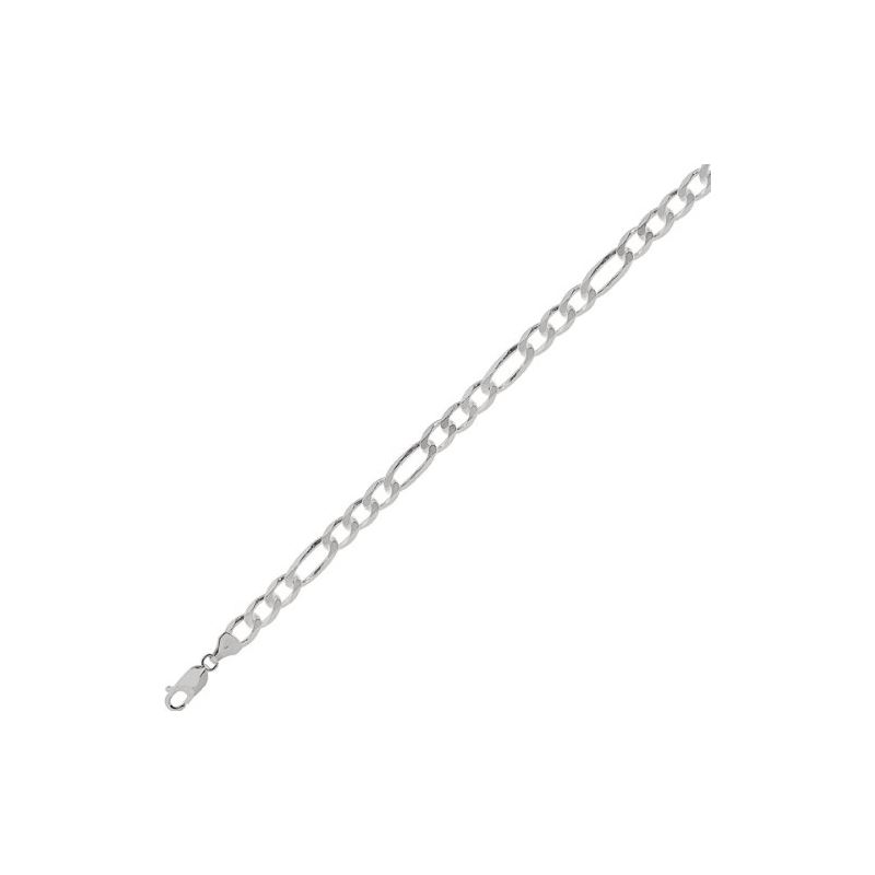 Sterling Silver 7.0 mm Wide Figaro Chain 80819 1