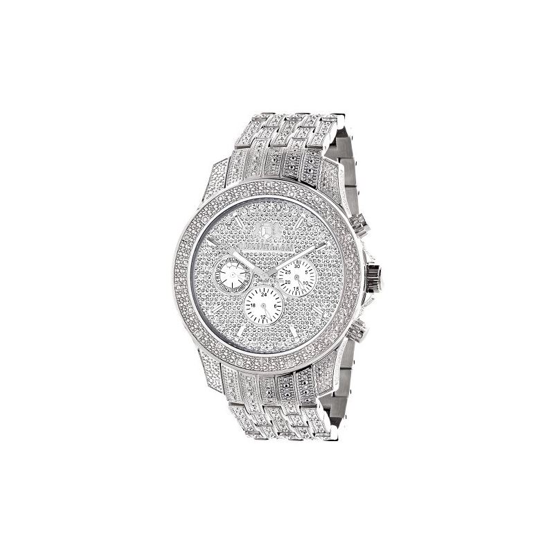 Iced Out Watch Chronograph Subdials Real 89939 1