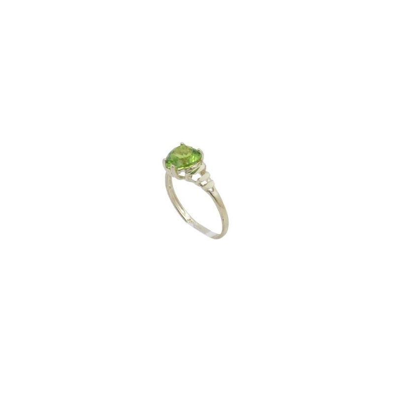 10k Yellow Gold Syntetic green gemstone  62246 1