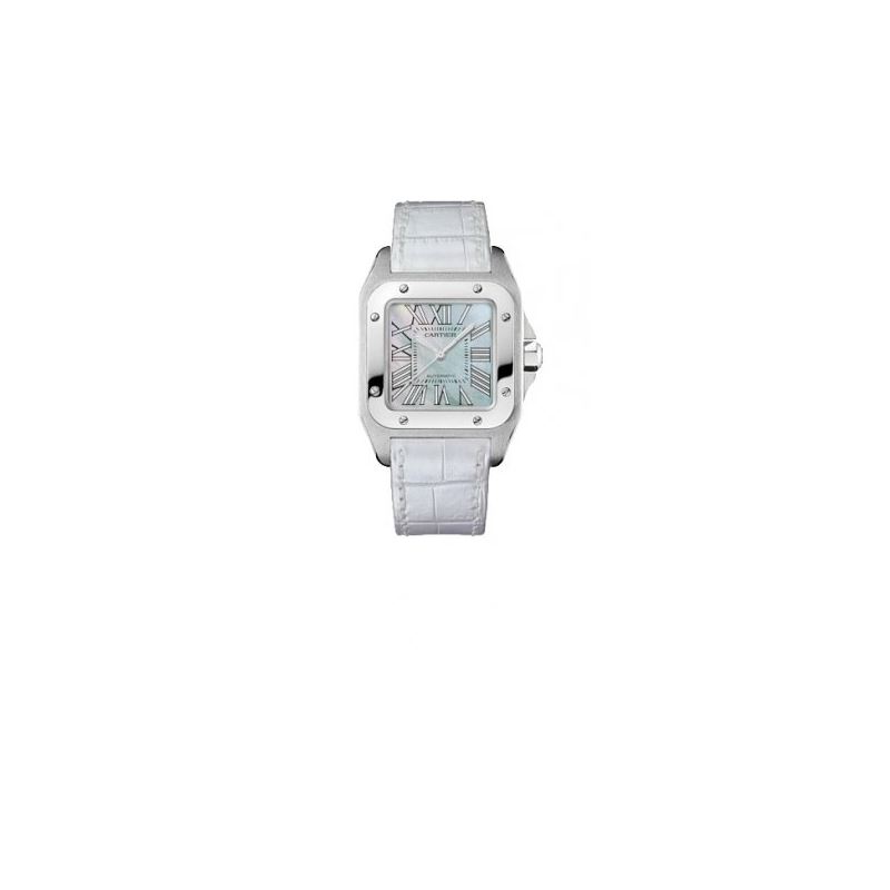 Cartier Santos 100 Stainless Steel Women 55193 1