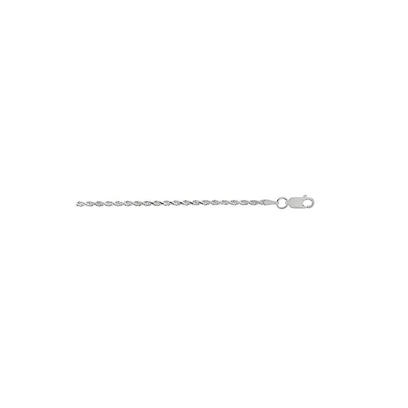 Sterling Silver 1.8 mm Wide Rhodium Fini 88315 1