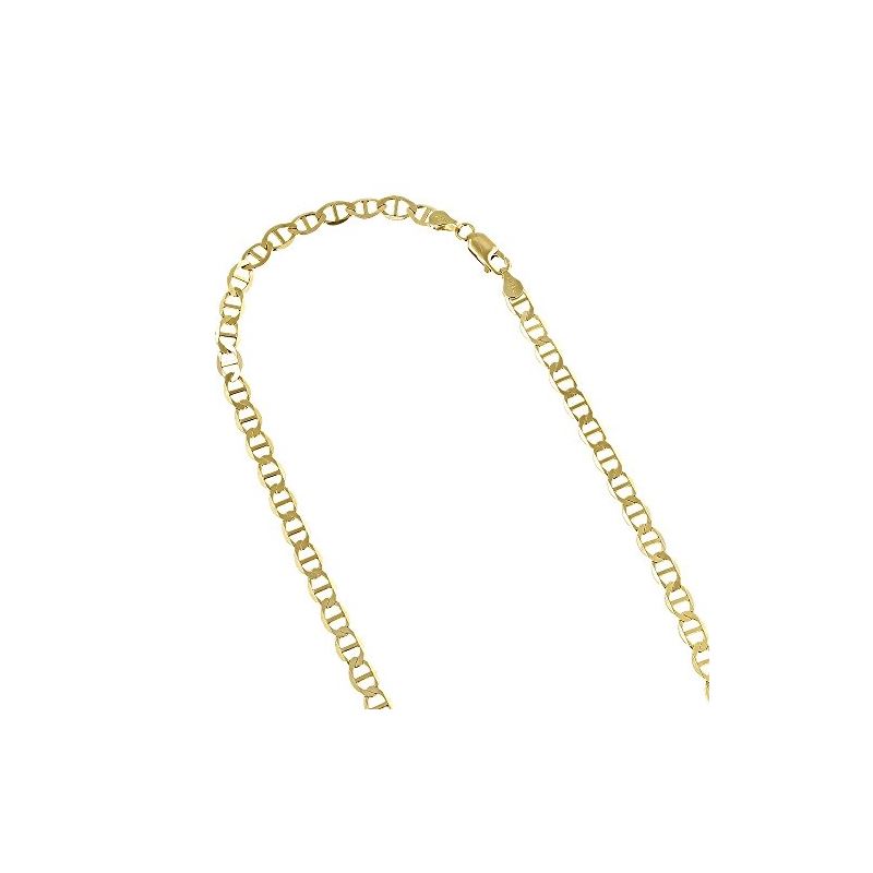 10K Yellow Gold mariner flat Solid Chain 61465 1