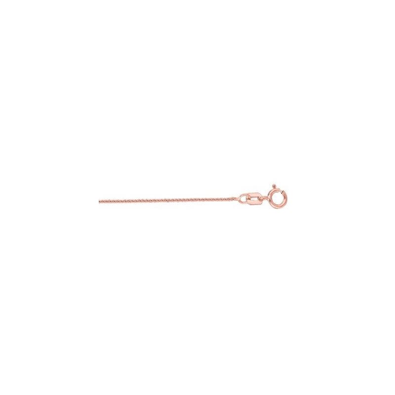 14K Rose Gold 0.6mm wide Diamond Cut Whe 64495 1