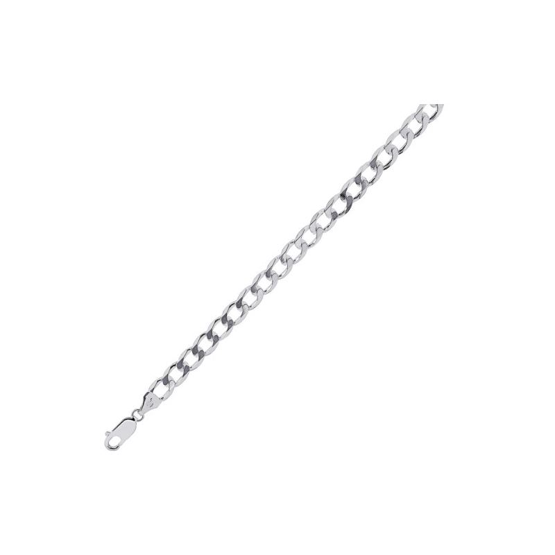 Sterling Silver 5.5 mm Wide Curb Chain 8 88358 1