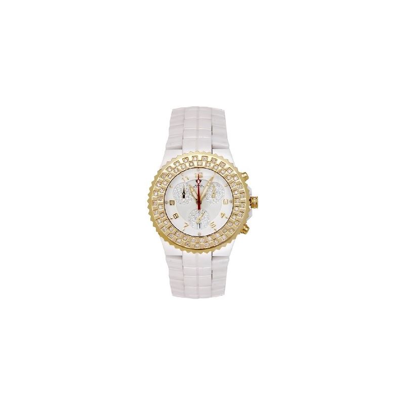 NEW! Ladies' Ceramic Diamond Watch, 1.25 Ctw-